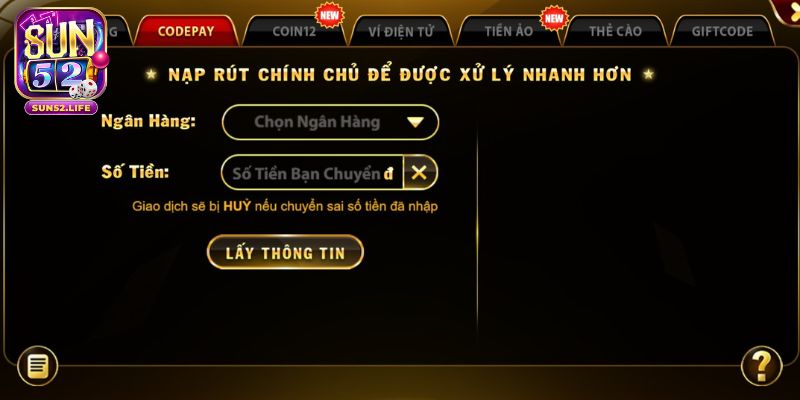 Nạp tiền Codepay được nhiều anh em cược thủ lựa chọn