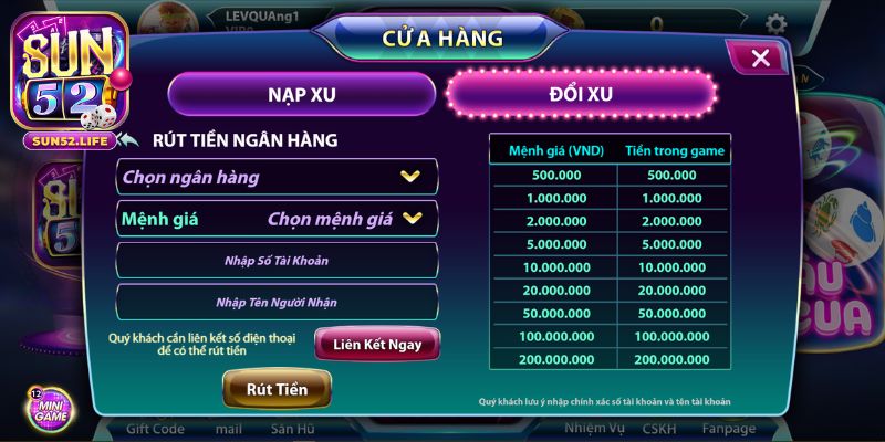Quy trình rút tiền được tối ưu đơn giản và nhanh chóng